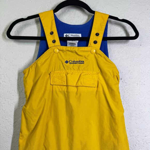 COLUMBIA Bib Snow Pants 3T Vintage Adventure Ride II Tactonite Adjustable 90's - Picture 4 of 10